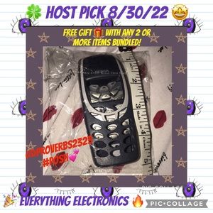 Vintage Black Nokia phone case and number pad New